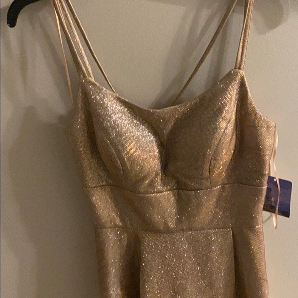 Rose gold formal dress